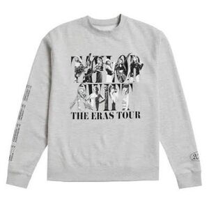 Taylor Swift Light Gray Graphic Crewneck Sweater